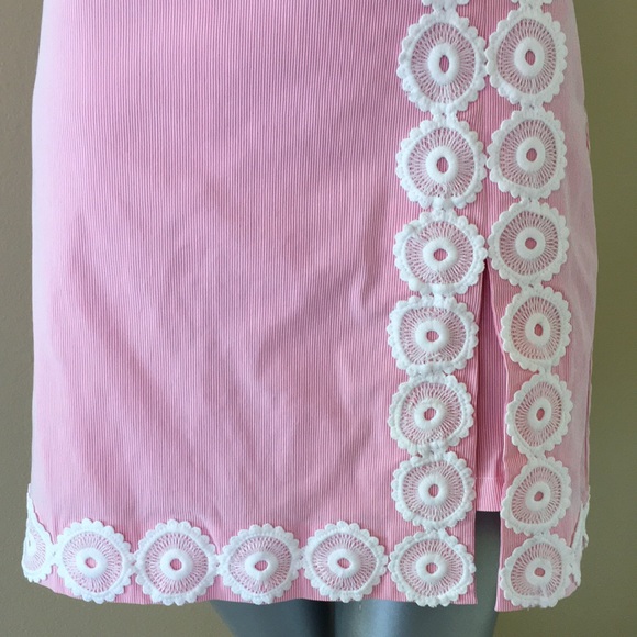 CROWN & IVY | Hello Spring Pink Rage / White Stripe Skort - Picture 4 of 11